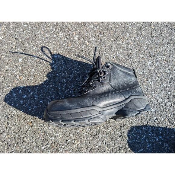 RED WING BLACK LEATHER STEEL TOE LACE UP 2380 ANKLE WORK BOOTS SIZE 7 D main image 8